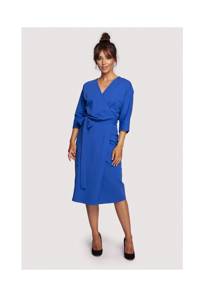 Rochie eleganta - Bumbac - Bleumarin