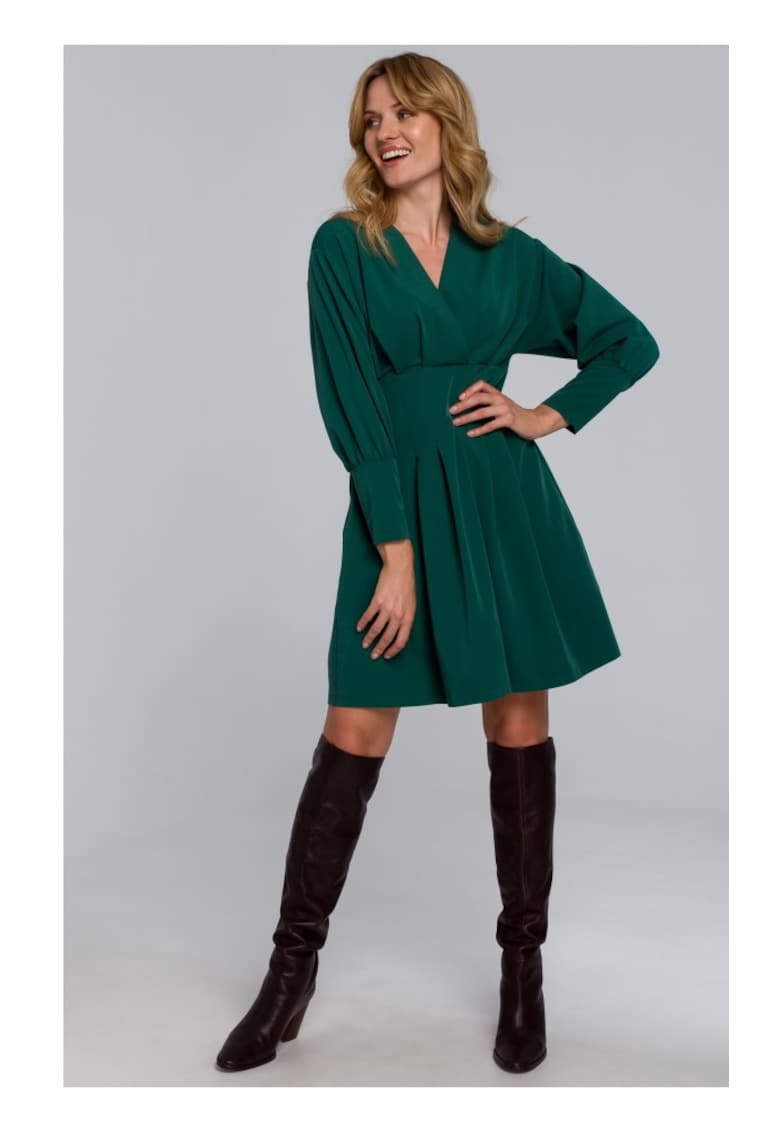 Rochie kimono - Poliester - Rosu