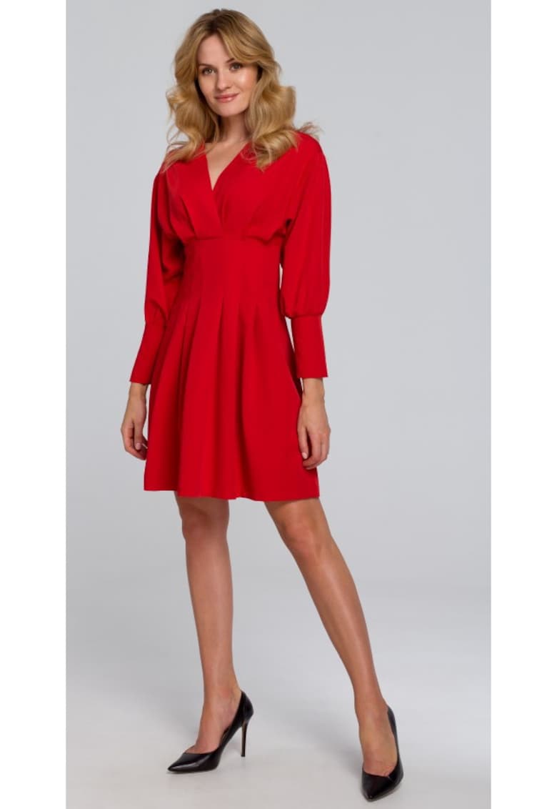 Rochie kimono - Poliester - Rosu