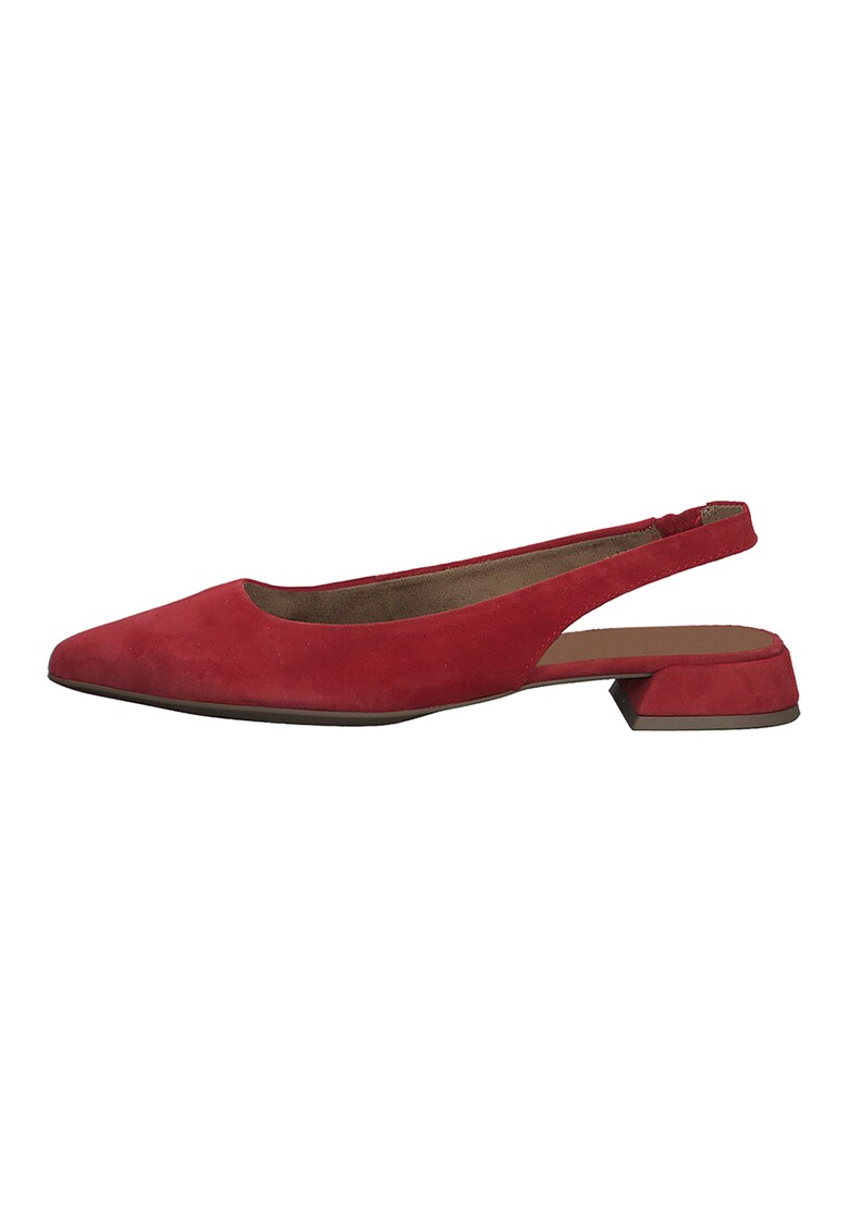 Pantofi slingback din piele intoarsa