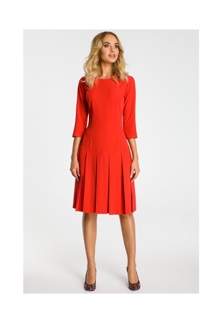 Rochie dama - Poliester / Viscoza - Bleumarin inchis