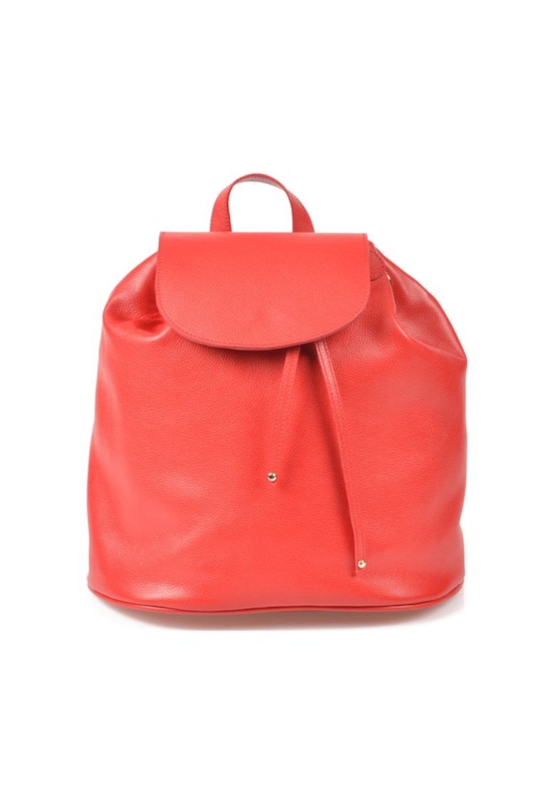 Geanta dama piele -  Rucsac 4 mic - rosu - 31x15x31 cm