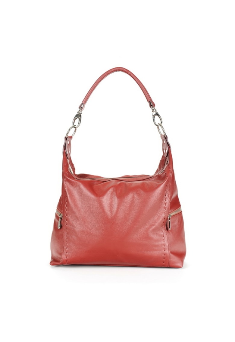 Geanta dama piele - Saculet Dora - 42x12x42 - Visiniu