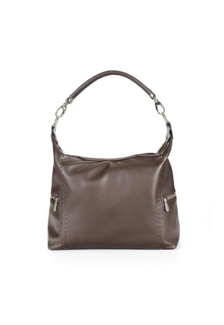 Geanta dama piele - Saculet Dora - 42x12x42 - Maro inchis