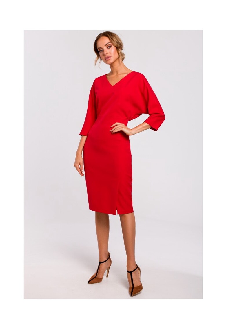 Rochie de dama Poliester - Elastan - Rosu - Rosu