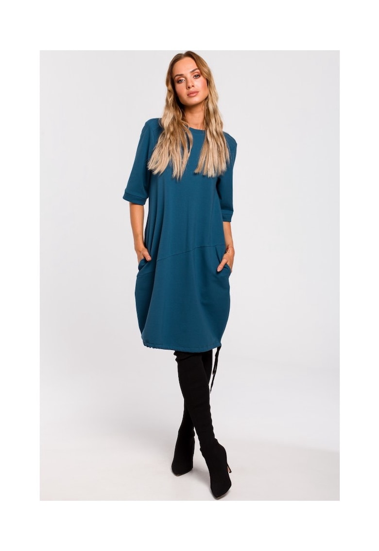 Rochie de dama - Bumbac - Elastan - Verde militar