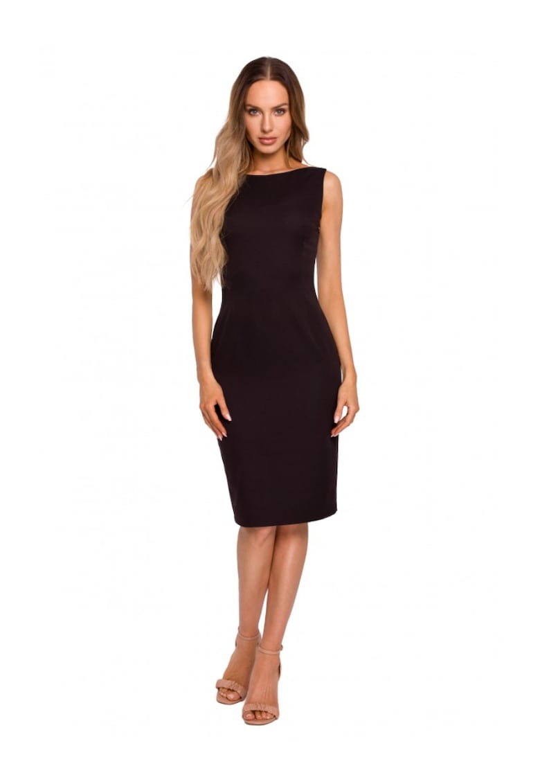 Rochie cu decolteu in spate - Negru - Negru