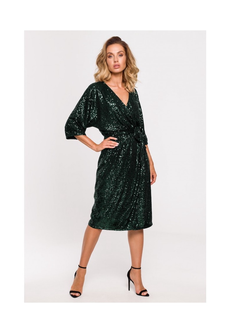 Rochie midi din paiete - Poliester