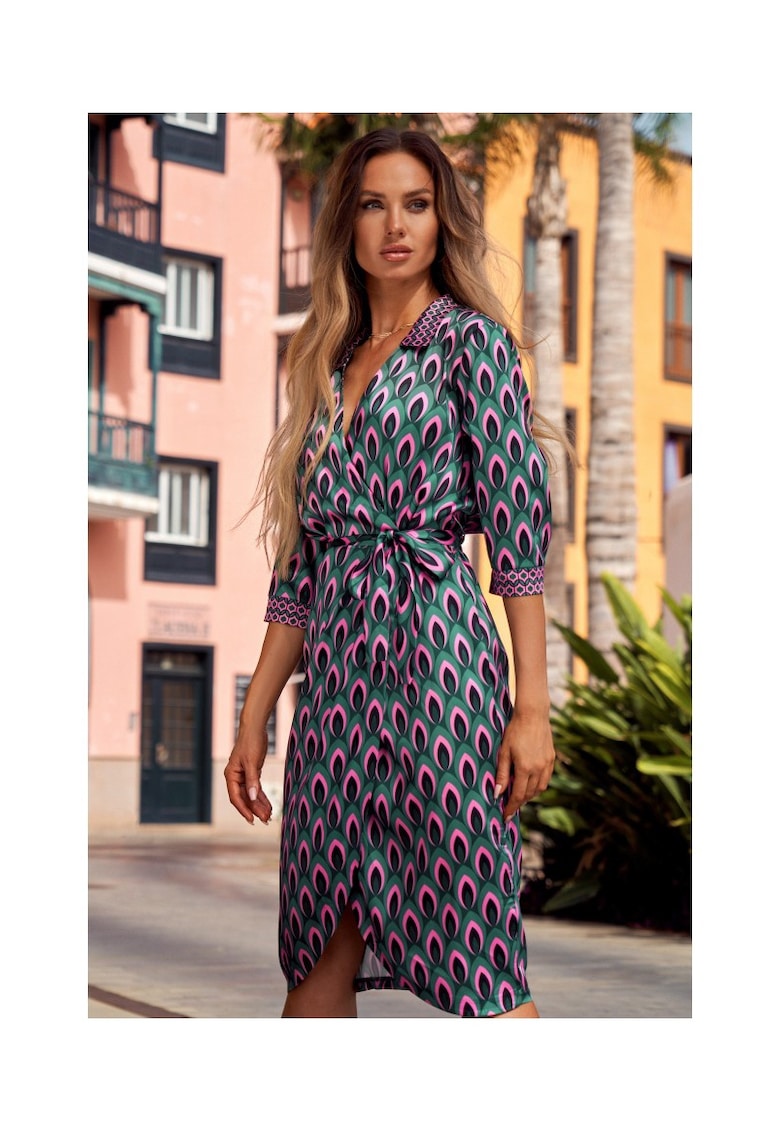 Rochie cu imprimeu - Poliester - Multicolor