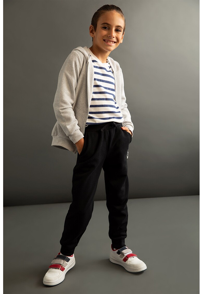Pantaloni sport regular fit cu snur de ajustare