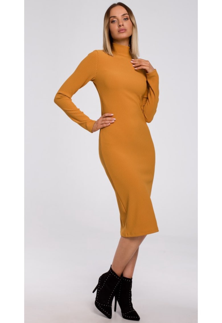 Rochie - Poliester / Elastan - Galben