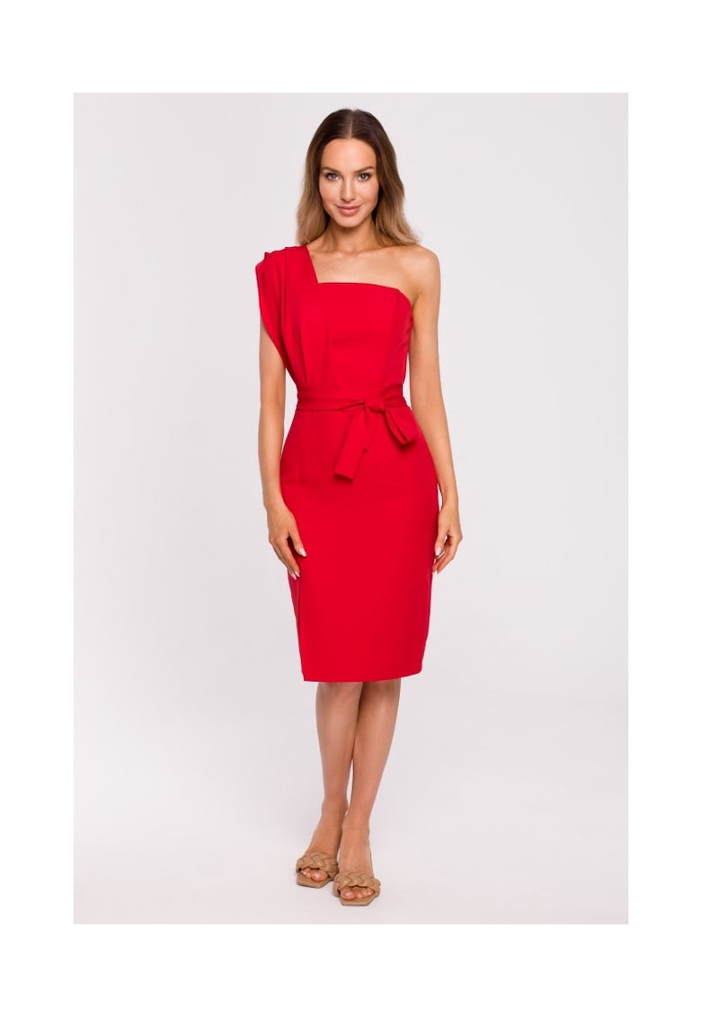 Rochie cambrata pe un umar -