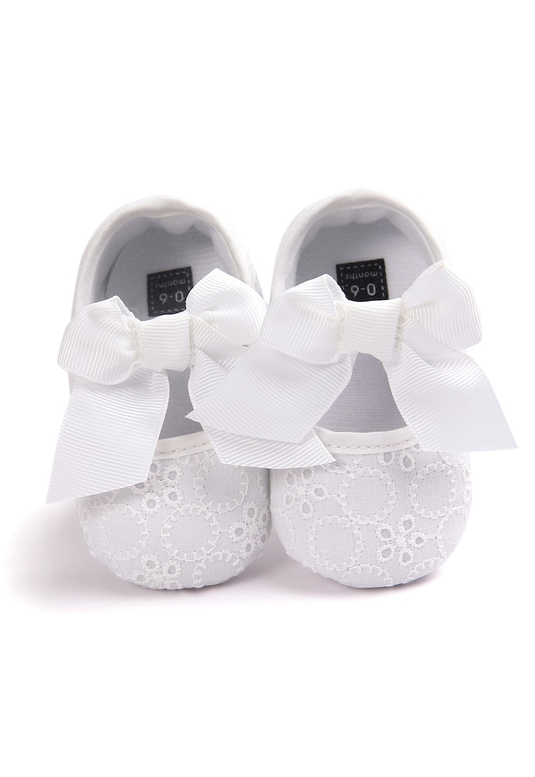 Papuci Bebe - Alb - Bumbac