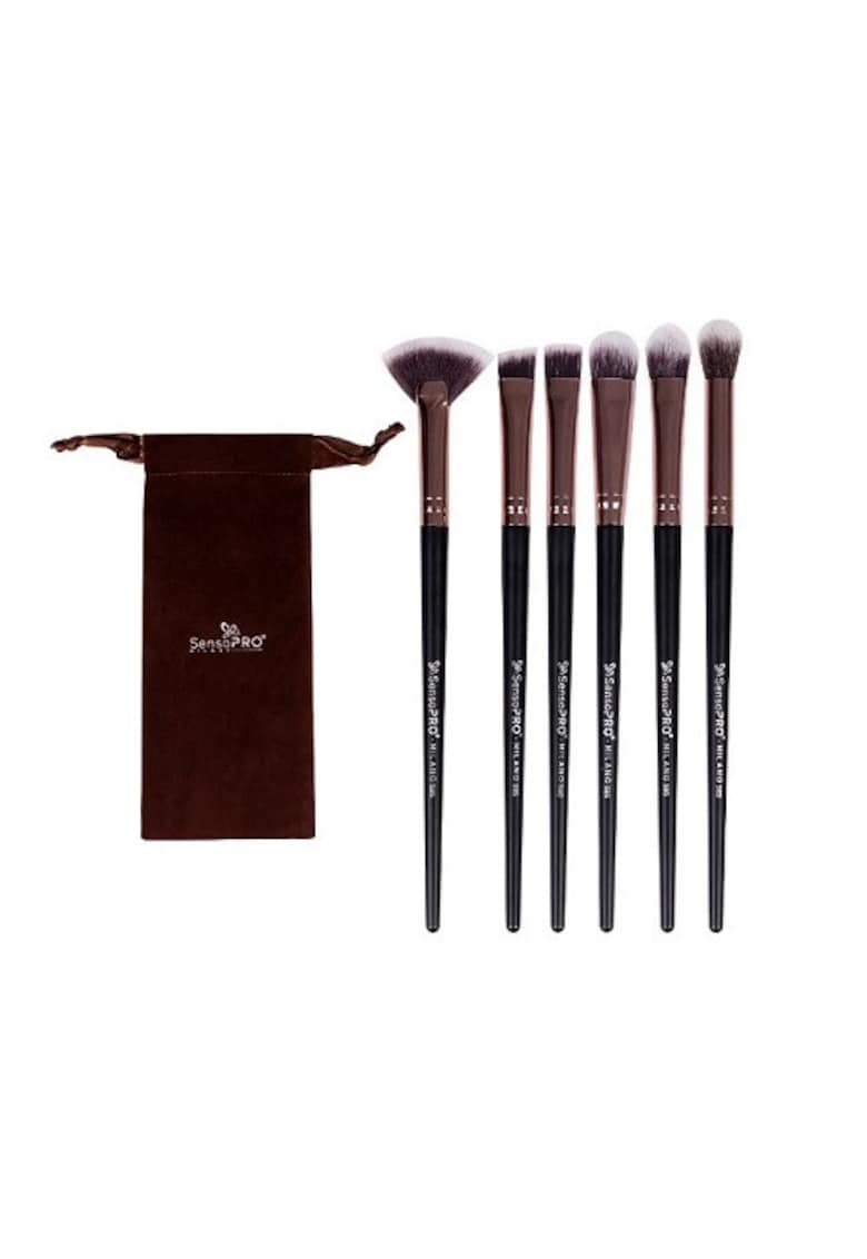 Set 6 pensule machiaj -  Husa inclusa - 01