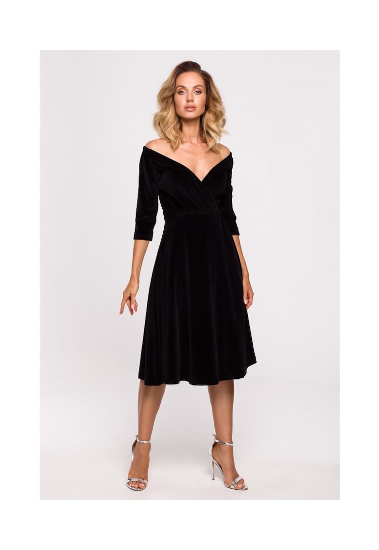 Rochie midi - Bumbac - Roz