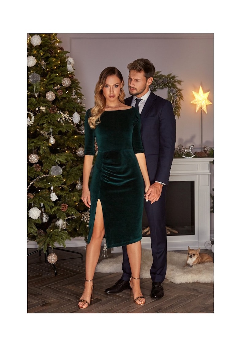 Rochie Bleumarin - Verde