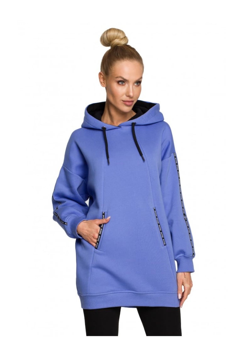 Bluza de dama  Cu gluga - Bumbac - Poliester - Mov