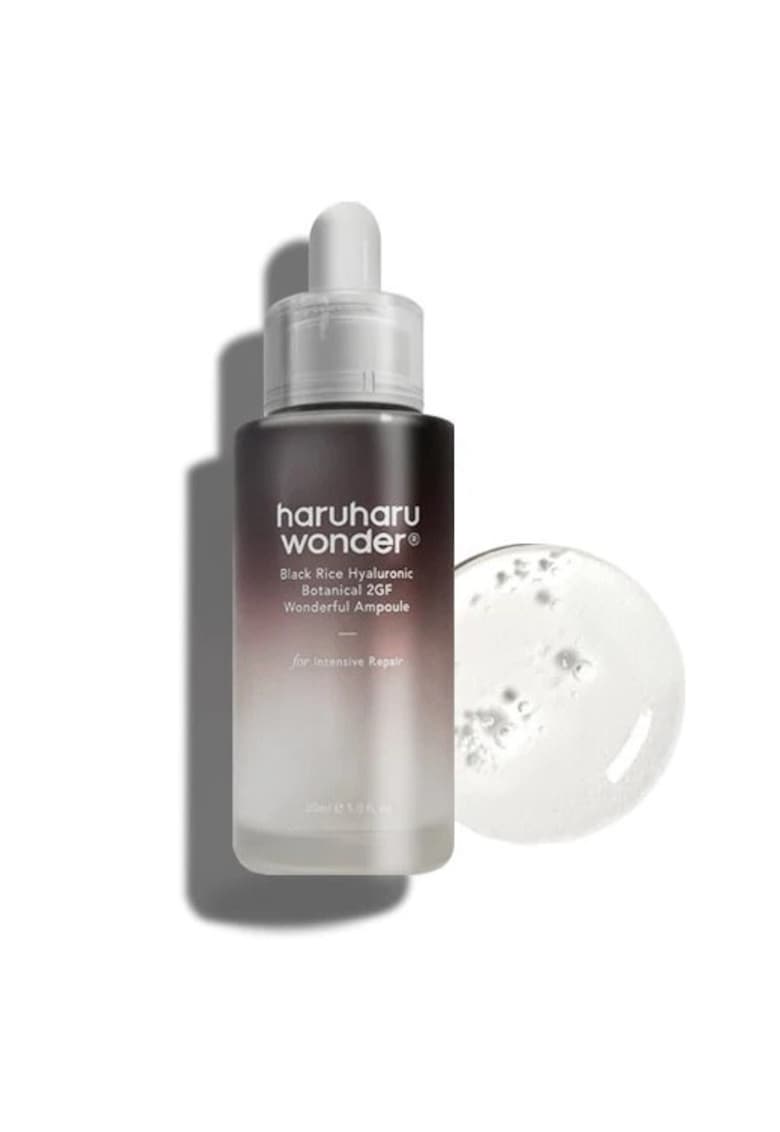 Ser pentru fata anti-imbatranire cu extract de orez negru si acid hialuronic 2GF Botanical - Haru Haru - 30 ml
