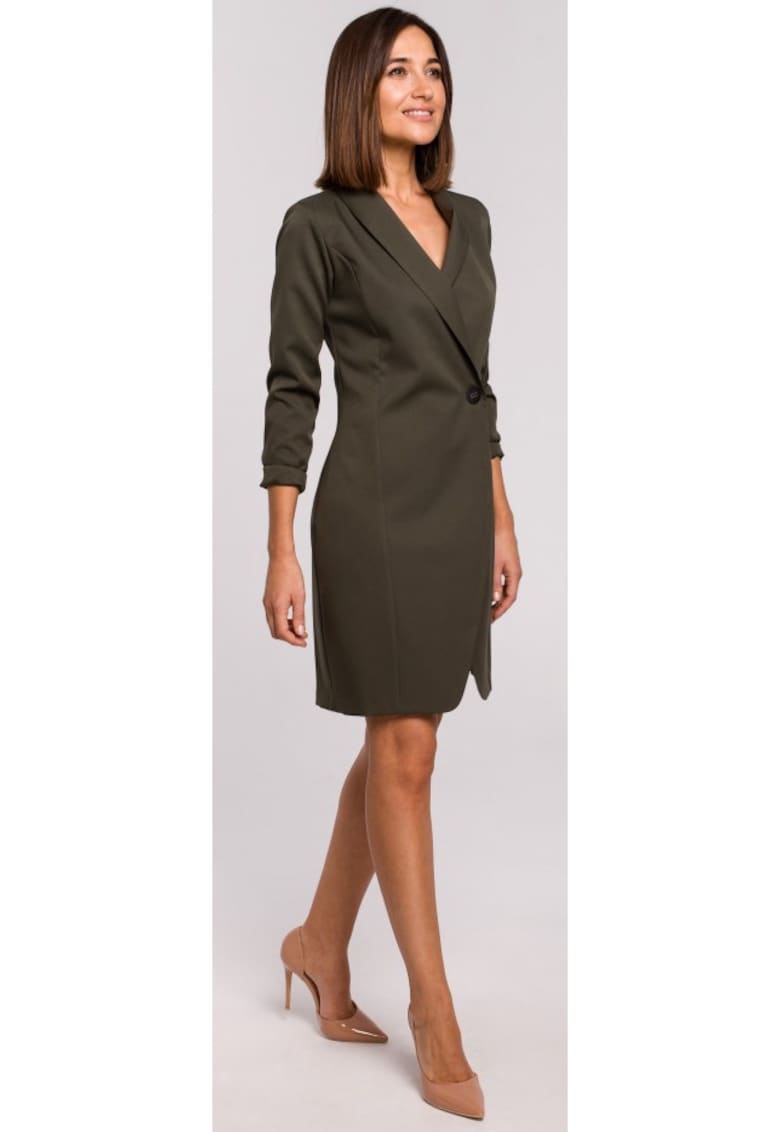 Rochie blazer - Poliester - Alb