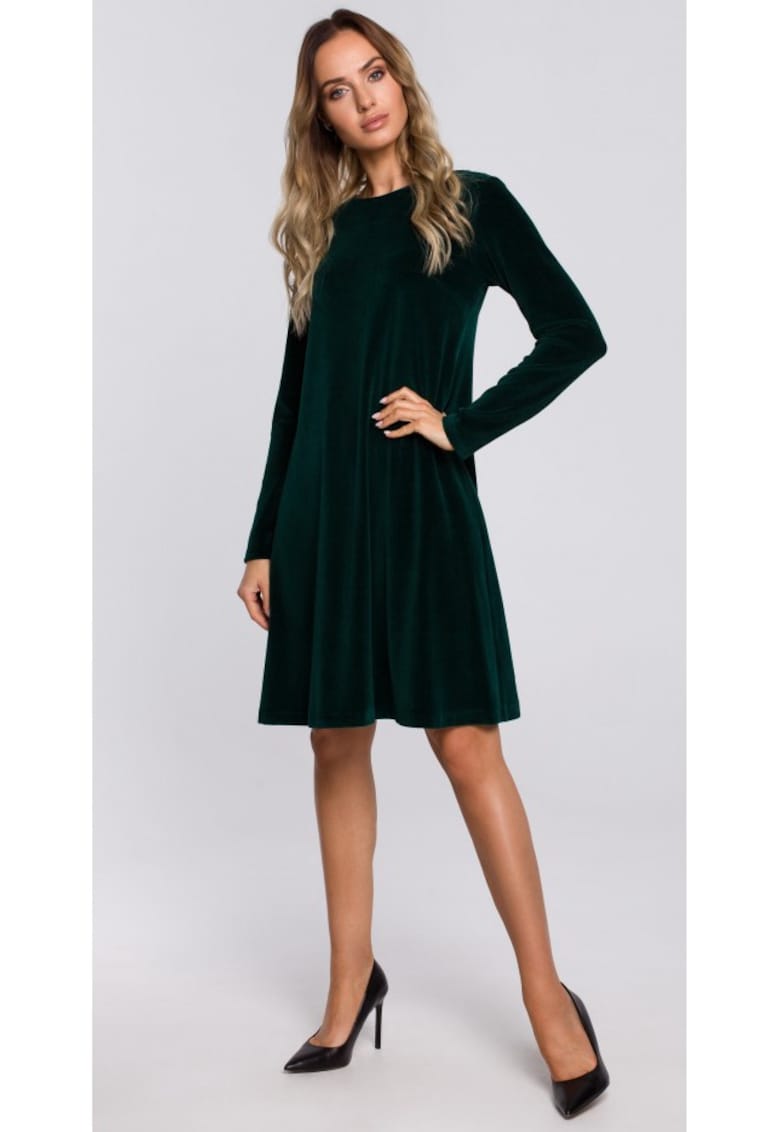 Rochie - Bumbac / Poliester - Verde - Verde