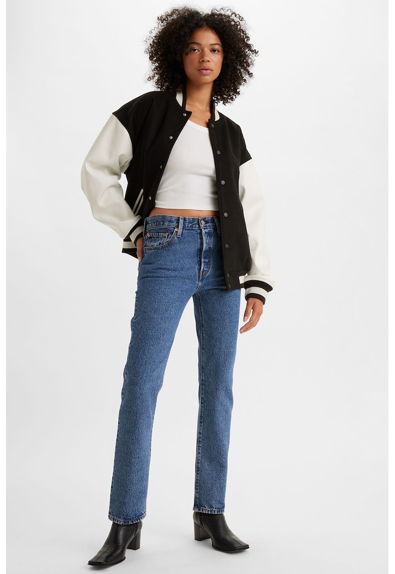 Blugi cu talie medie su 5 buzunare 501®