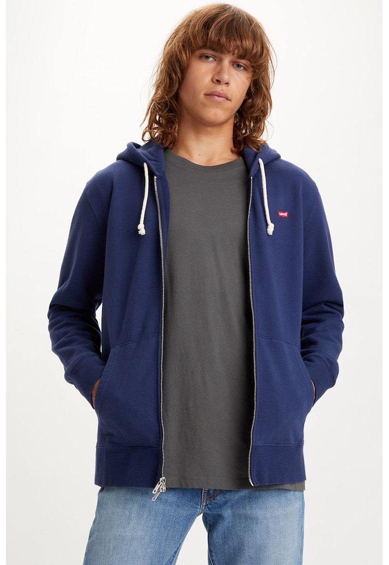 Levis Памучно худи с цип за Мъже Levis Памучно худи с цип за Мъже