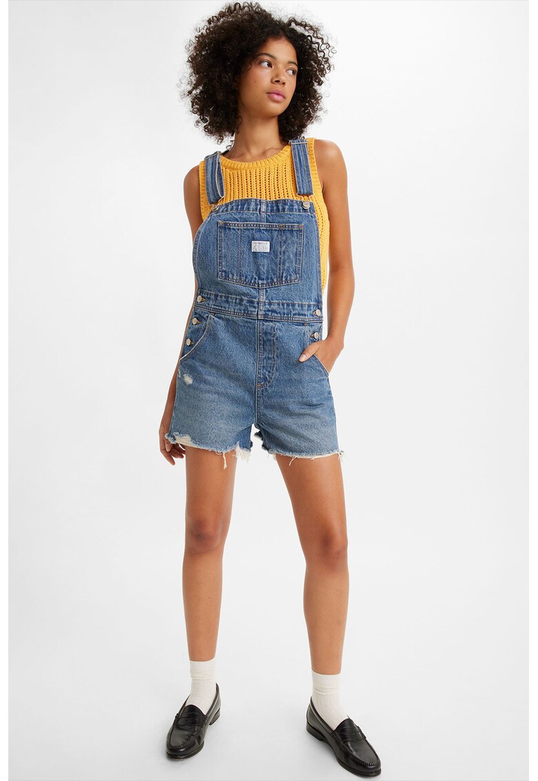Levis Дънков къс гащеризон за Жени Levis Дънков къс гащеризон за Жени