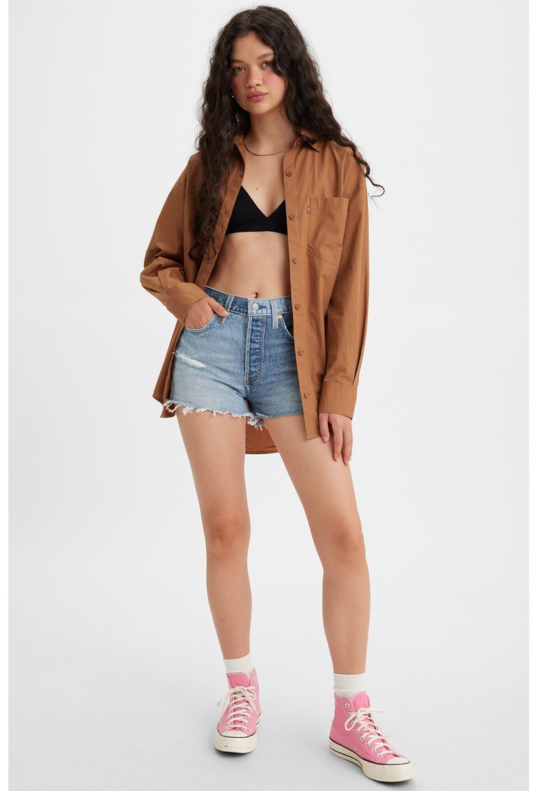 Levis Къси дънки 501® с двуцветен дизайн за Жени Levis Къси дънки 501® с двуцветен дизайн за Жени