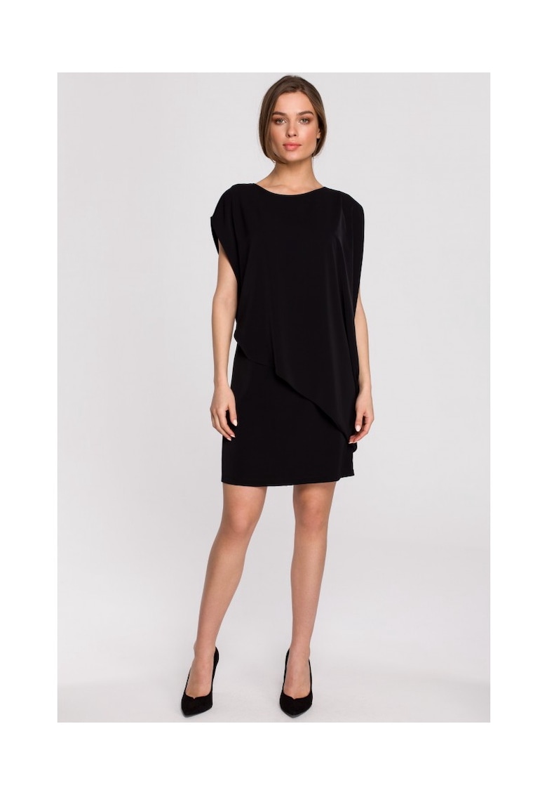 Rochie dama - Poliester/Elastan - Negru.