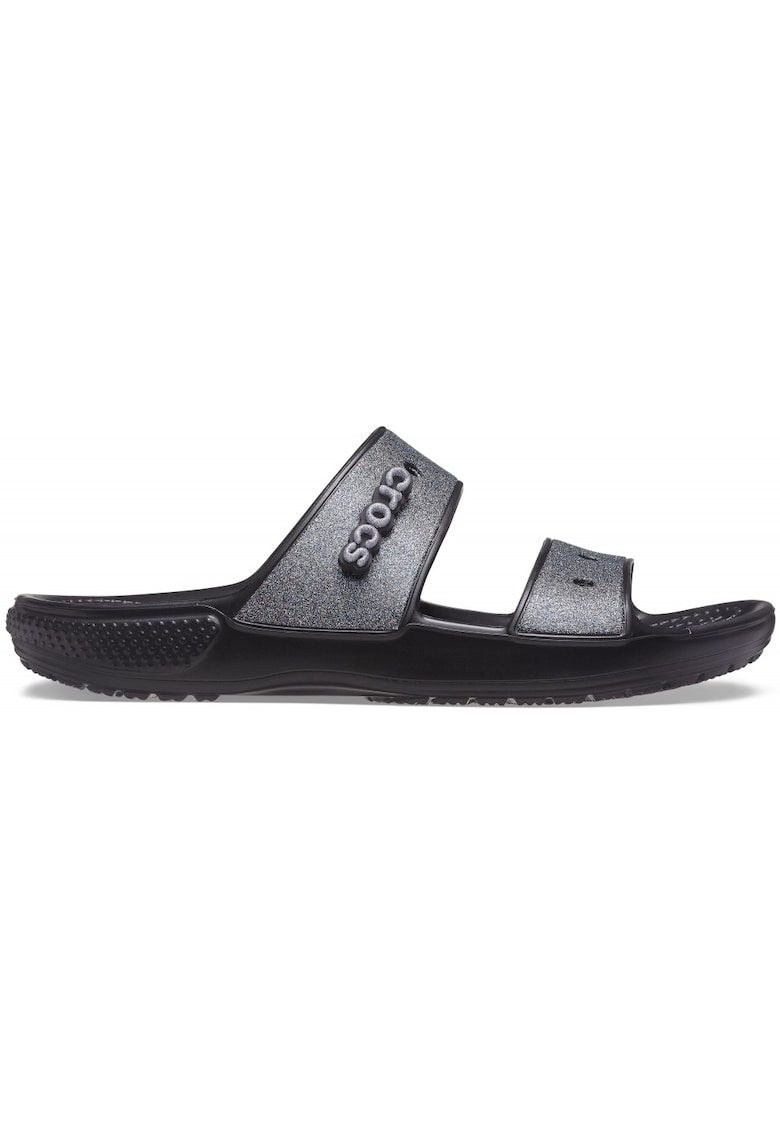 Papuci unisex Cauciuc - Negru / Argintiu