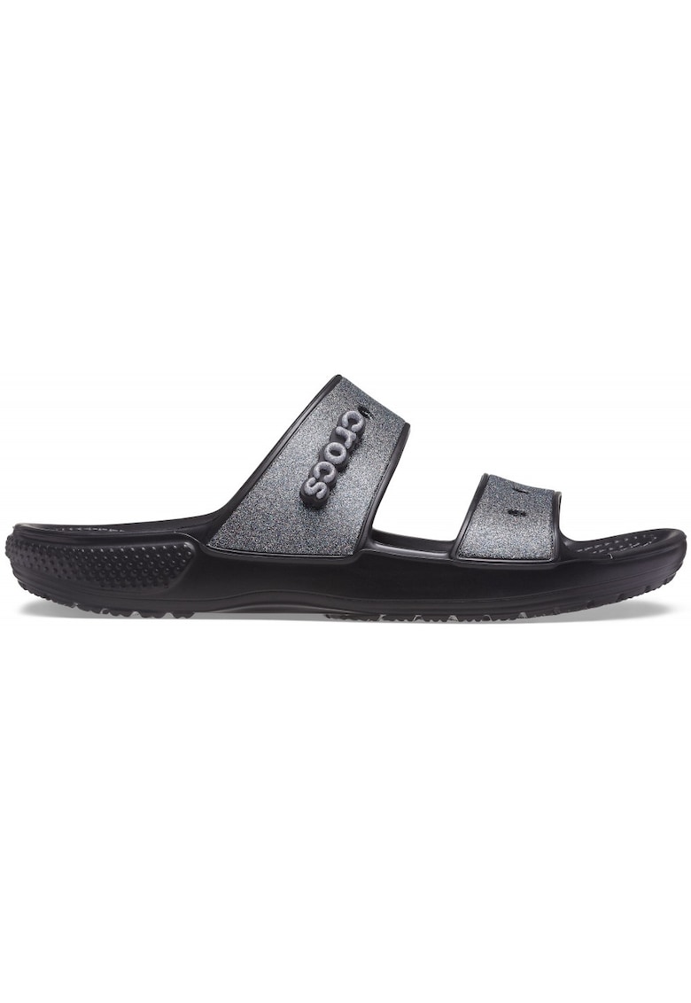 Papuci unisex Cauciuc - Negru / Argintiu