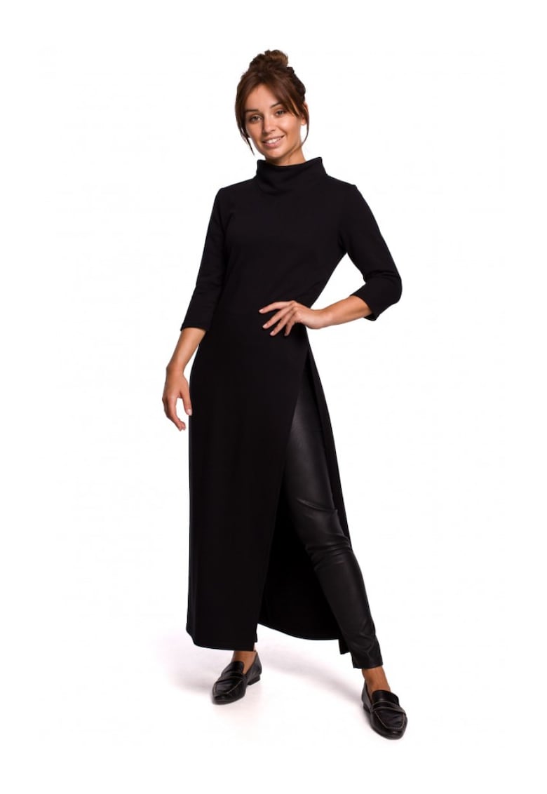 Bluza lunga - Bumbac - Negru