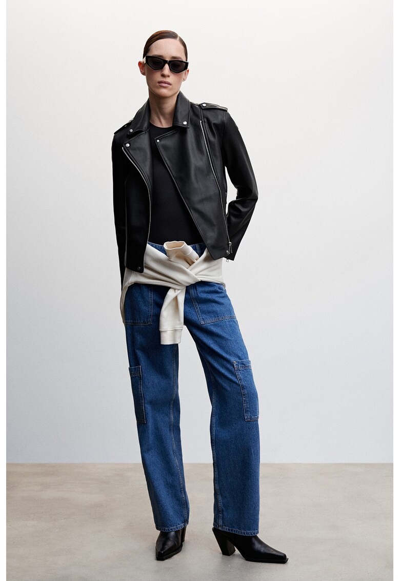 Jacheta biker de piele ecologica Liz
