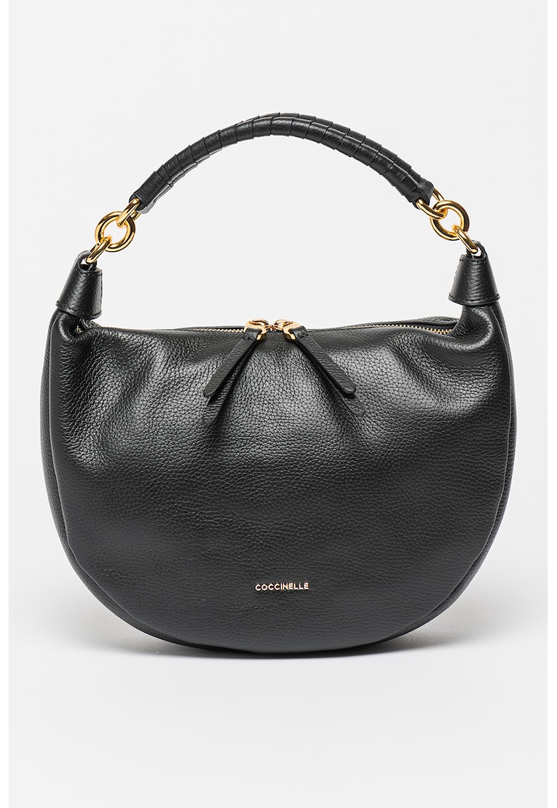 COCCINELLE Кожена чанта Maelody с лого за Жени COCCINELLE Кожена чанта Maelody с лого за Жени