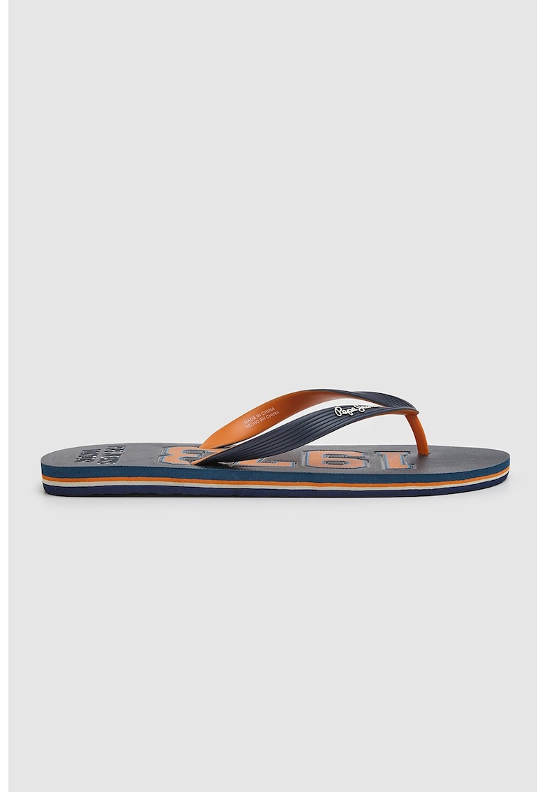 Papuci flip-flop cu logo discret