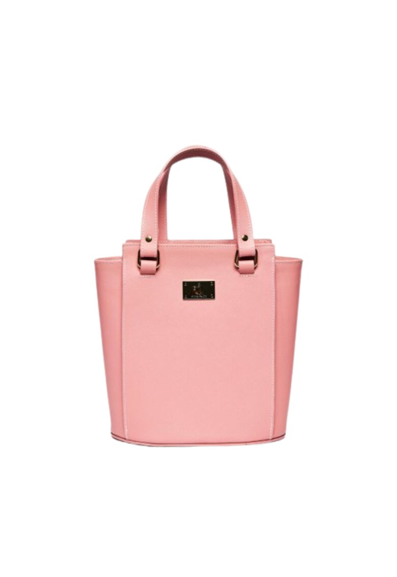 Geanta dama piele - Elisabeth 8 - roz - 25x14x27 cm