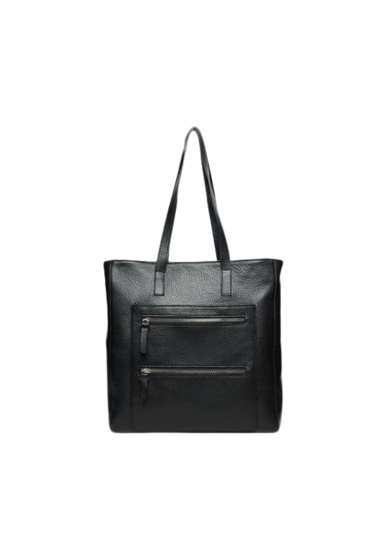 Geanta dama piele - Holly - 33x10x34 - Negru