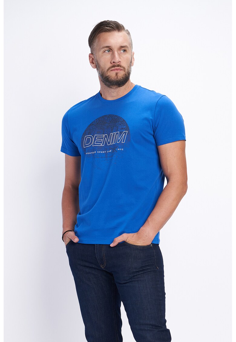 Tricou de bumbac cu imprimeu text