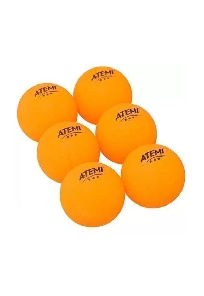 Set 6 mingi pentru tenis de masa - 3 stele - Portocaliu