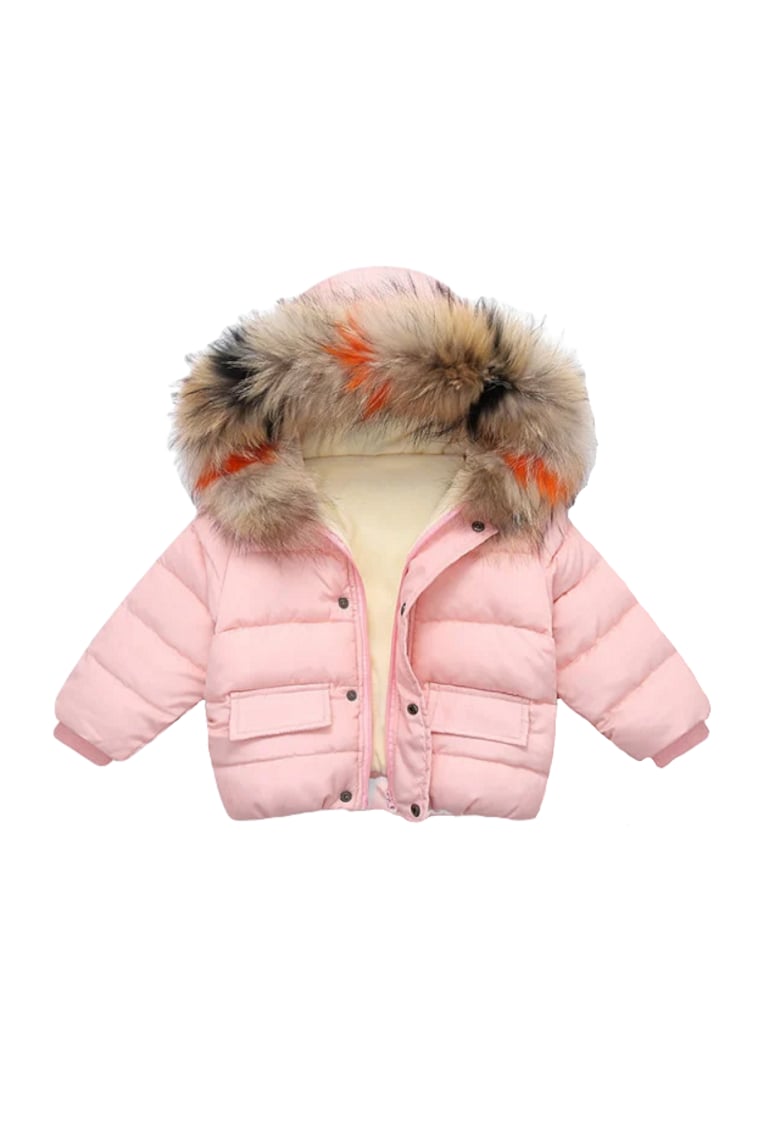 Geaca Din Blanita - Uni - Fermoar - Maneca lunga - 687989 - Roz