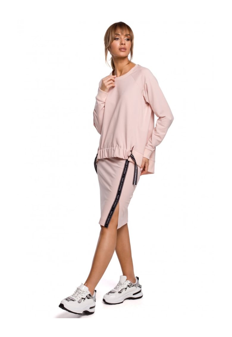 Fusta creion . Cu banda decorativa. Bumbac. Elastan