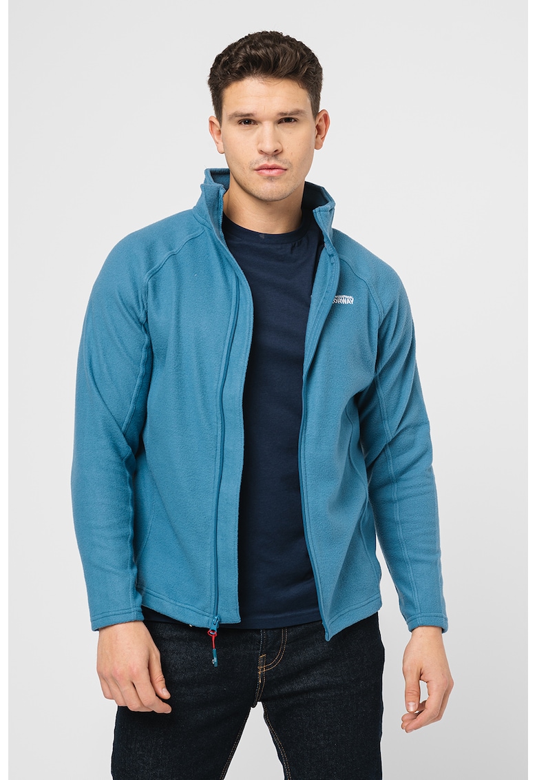 Bluza sport din fleece cu fermoar si maneci raglanTug