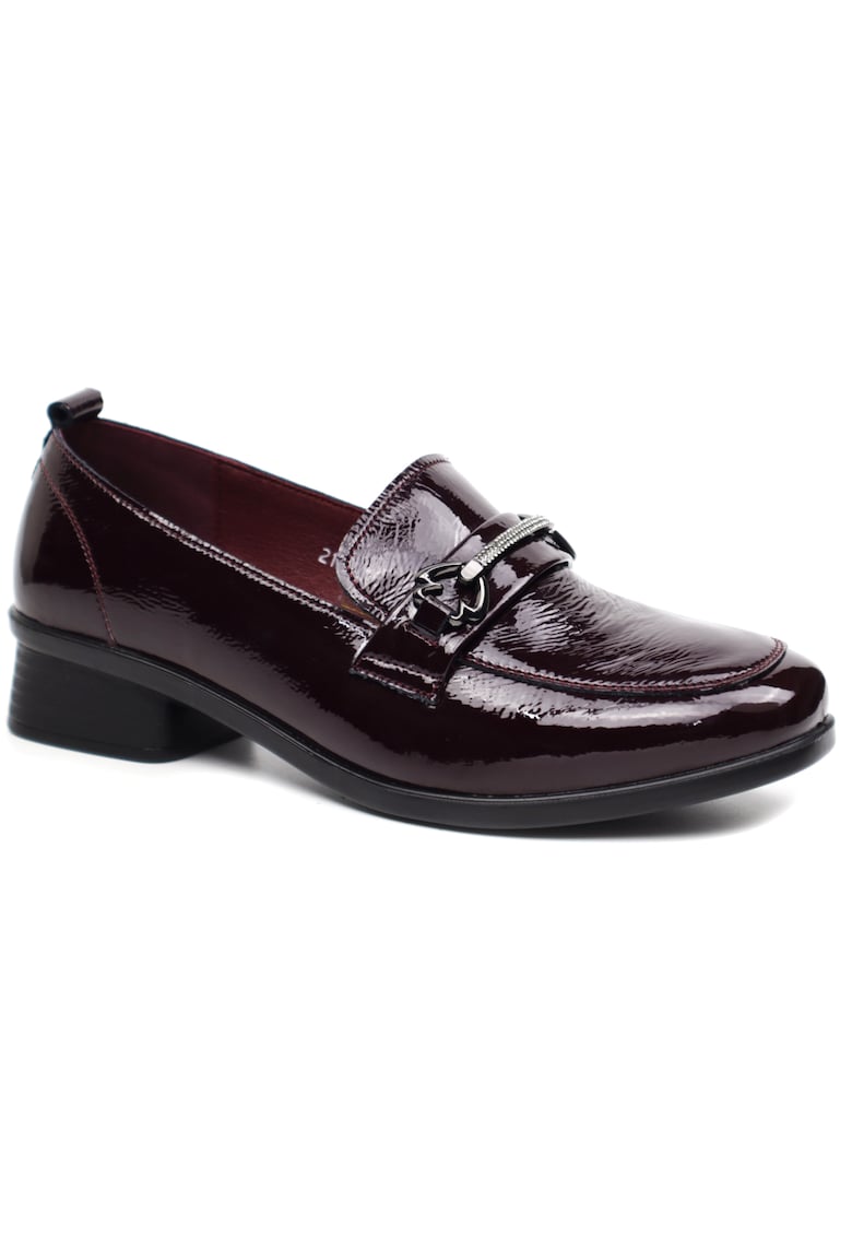 Pantofi dama 21735 bordo lac -