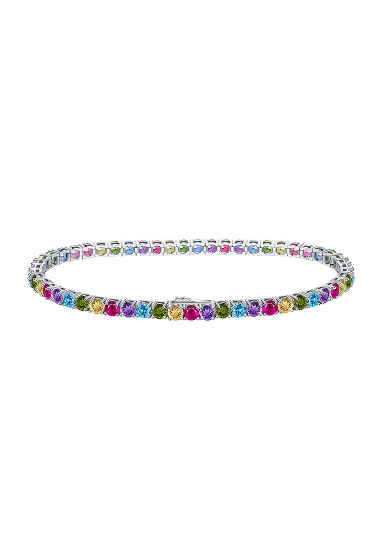 Bratara Tennis 3mm - Multicolor - Argint 925 - 16.5cm