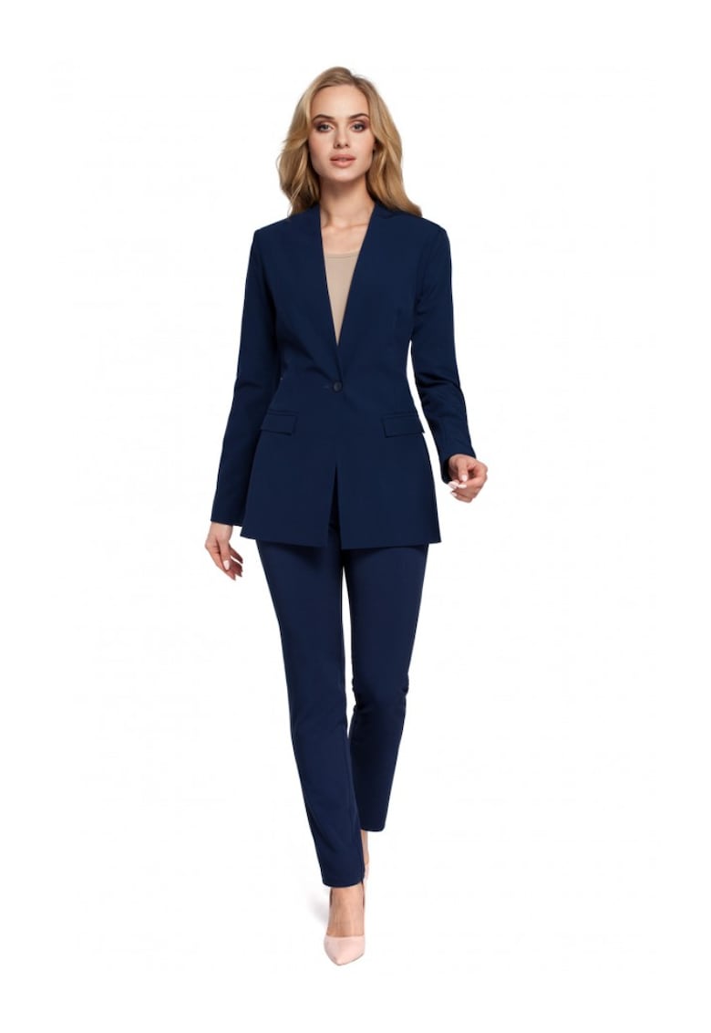 Sacou dama -  Poliester/Vascoza - Bleumarin