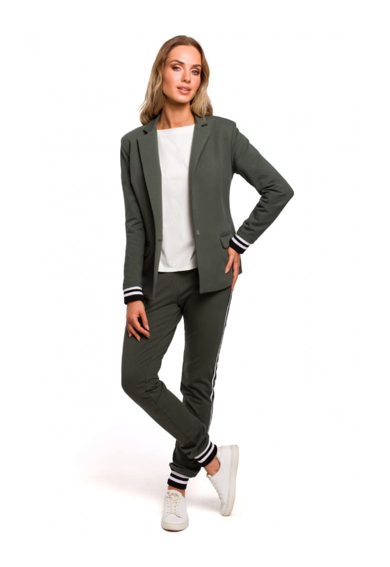 Sacou dama - Bumbac/Elastan - Verde militar1