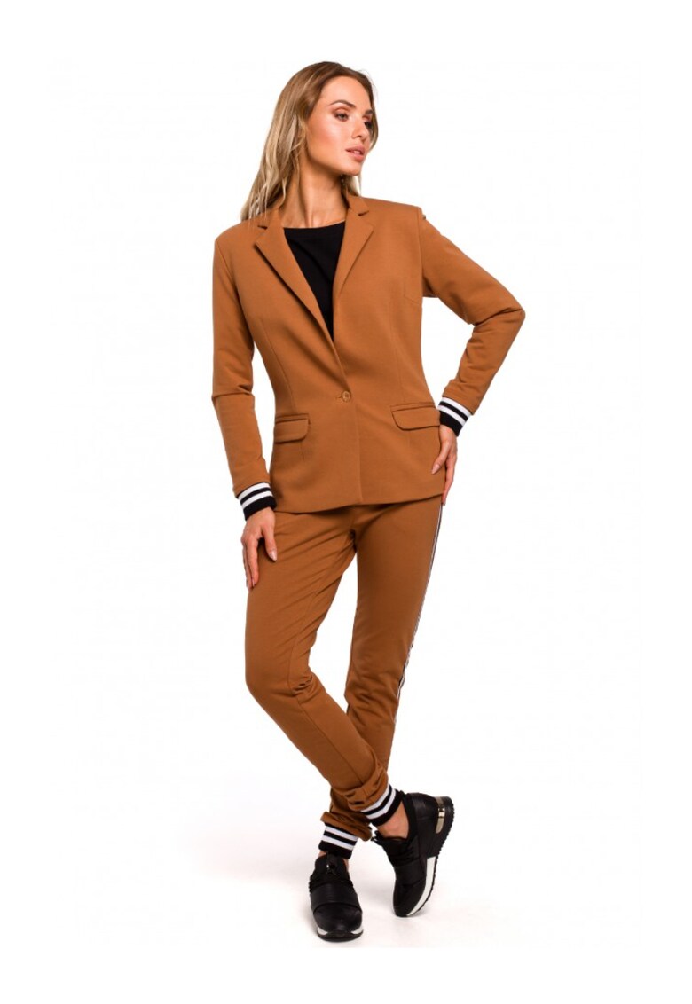 Sacou dama - Bumbac/Elastan - Maro caramel.