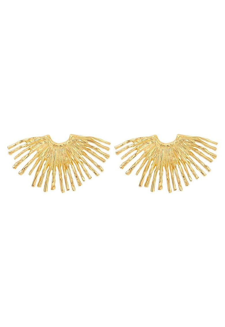 Cercei aurii - forma de raze de soare - Helmina C6