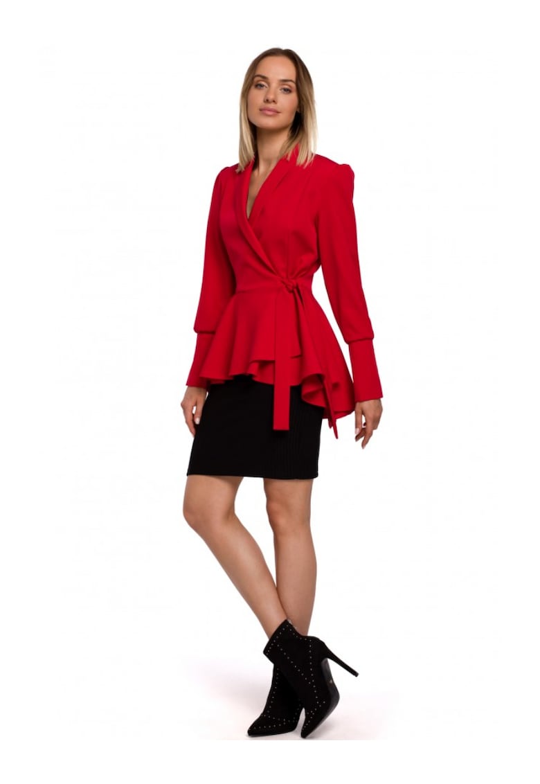 Sacou dama -  Poliester/Elastan - Rosu