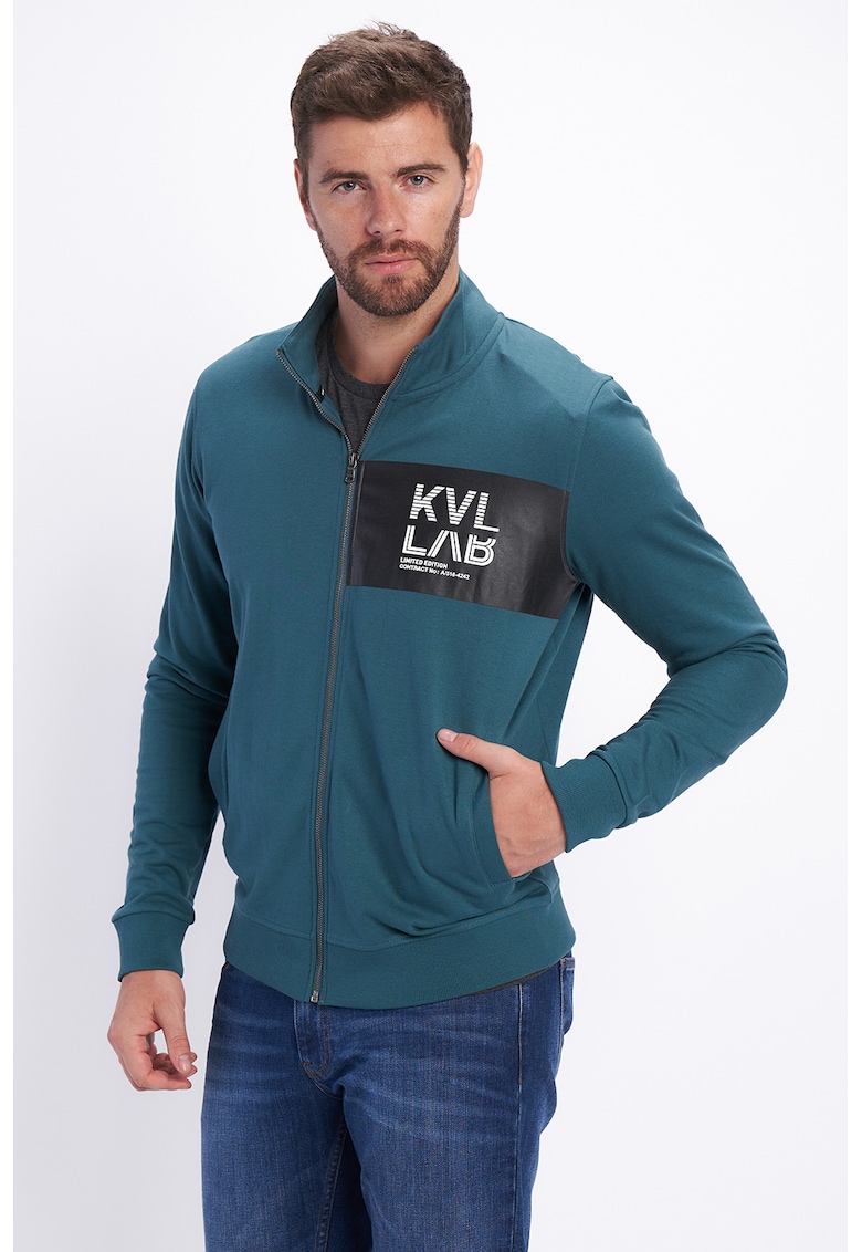 Bluza sport cu fermoar si buzunare laterale